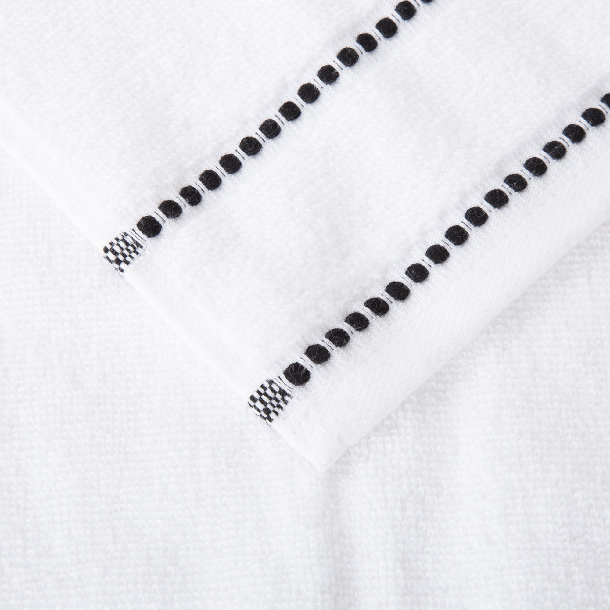 Lavish Home 6PC 525GSM 100% Cotton Towel Set for Bath, Gym, and Spa (White)