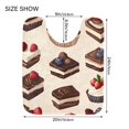 thumbnail image 5 of Yayeee Bath Rugs for Bathroom Floor Set of 2 Non Slip Fluffy Soft Absorbent Mat, Blue Cakes, 5 of 7