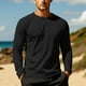 thumbnail image 5 of pstuiky camisas de manga larga para hombre, Protector solar de color sólido para hombre, transpirable, de manga larga. camisetas de hombre m, 5 of 9