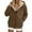 Brown #88, variant on Women Sherpa Lined Hooded Sweatshirts Fall Warm Up Zipper Up Hoodies Comfort Lounge Thick Fleece Thermal Jackets