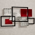 thumbnail image 2 of Framed Array Metal Wall Sculpture Black, 2 of 5