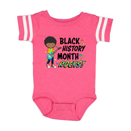 

Inktastic Black History Month Rocks!- boy with guitar Gift Baby Boy or Baby Girl Bodysuit