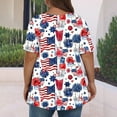 thumbnail image 4 of VerPetridure American Flag Shirt Women 4th of July Patriotic T Shirt Funny Stars Stripes Graphic Tee Independence Day T-Shirt Top, 4 of 5