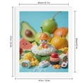 thumbnail image 2 of Paint by Numbers Kit for Adults, Tiny Figure Fruit Sushi Scene Paint by Numbers, Easy Paint by Numbers Kit for Adults Beginner, DIY Adult Paint by Number Kits on Canvas, 12x16in Home Decor, 2 of 7