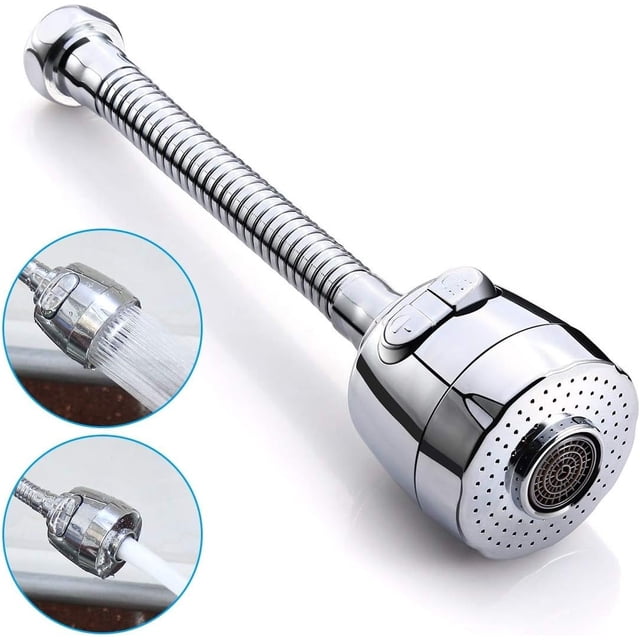 Boquilla aireadora giratoria de 360 ° para ahorro de agua, filtro, difusor de grifo para ahorro de agua, accesorios de cocina (largo), 3 nuevos