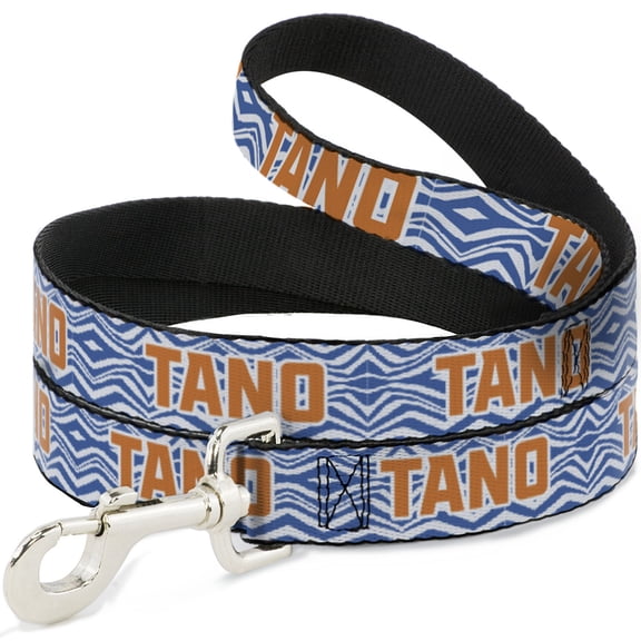 Star Wars Pet Leash, Dog Leash, Star Wars The Clone Wars Ahsoka Tano Text White Blue Orange, 4 Feet Long 0.5 Inch Wide