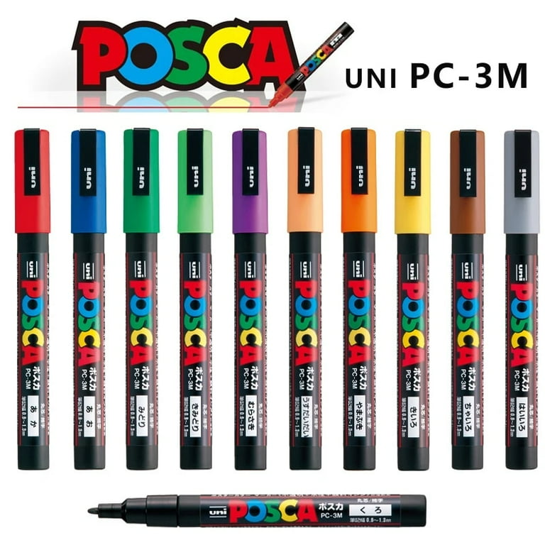 1pcs Posca Paint Marker Pen PC-3M 24 Colors, Fine Point