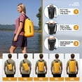 thumbnail image 4 of Mochila impermeable MARCHWAY de 5 litros, flotante, impermeable, amarilla, 4 of 8