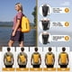 thumbnail image 4 of Mochila impermeable MARCHWAY, impermeable, flotante, 10 litros, amarilla, 4 of 8