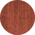 thumbnail image 1 of Ahgly Company Indoor Round Abstract Orange Modern Area Rugs, 7' Round, 1 of 4