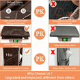 thumbnail image 5 of OGGDUJW 10-Tier Over the Door Shoe Organizer, Hanging Shoe Rack for Closet with Deep Pockets, Holds 20+ Pairs of Sneakers, Boots & Heels, Dark Brown, 5 of 8