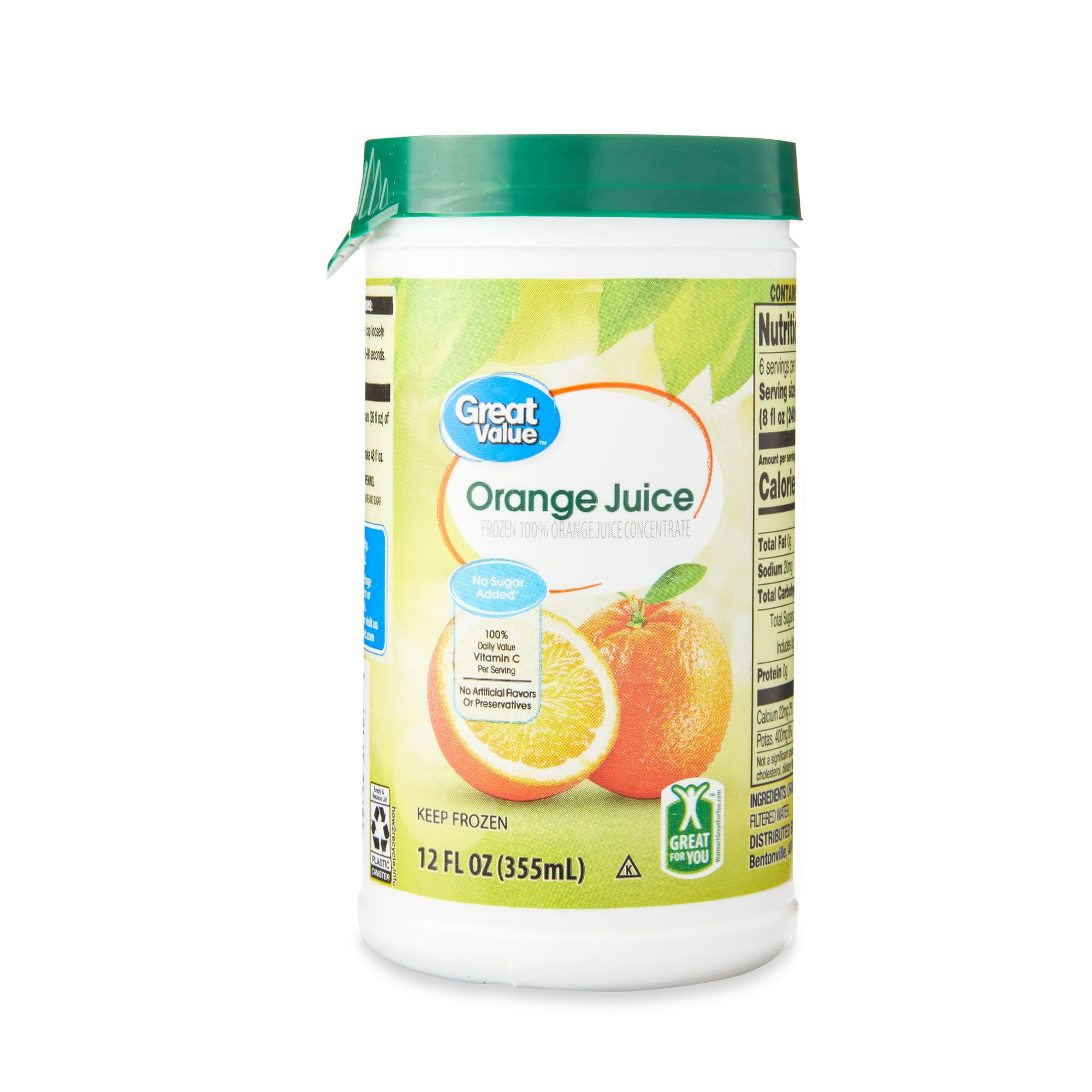 Great Value Orange Juice, 12 fl oz (Frozen)