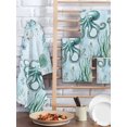 thumbnail image 2 of Coastal Octopus Kitchen Dish Towels for Drying Dishes Set of 2, Cyan Nautical Fish Shells Seaweeds Waffle Weave Microfiber Hand Tea Bathroom Towels Quick Dry & Absorbent Towel 15.7x23.6, 2 of 7