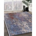 thumbnail image 3 of Ahgly Company Machine Washable Indoor Square Industrial Modern Eggplant Purple Area Rugs, 8' Square, 3 of 7