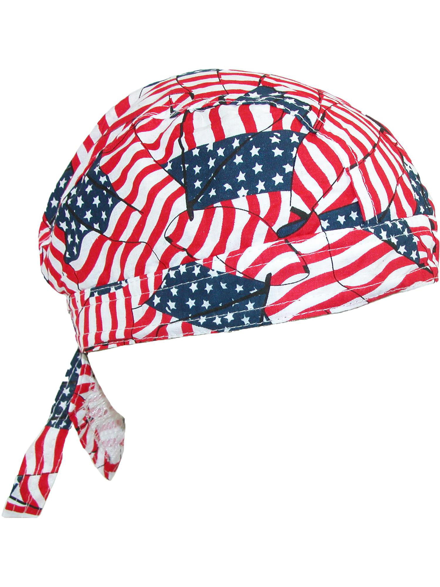 head wrap USA large size American flags /colors skull cap hat do rag grand 