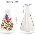 thumbnail image 3 of Hanging Towels 1 Pcs, Dish Towels Bird Singing On Branch Absorbent Hand Towels with Hanging Loop Washcloth for Bathroom Kitchen, 3 of 6