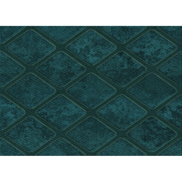 Ahgly Company Tapis Rectangulaire Lavable en Machine Intérieur Transitionnel Vert Sarcelle, 2 Pieds x 3 Pieds
