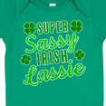 thumbnail image 4 of Inktastic Super Sassy Irish Lassy with Green 4 Leaf Clovers Boys or Girls Baby Bodysuit, 4 of 5