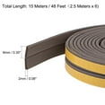 thumbnail image 3 of Uxcell Foam Tape Adhesive Weather Stripping 9mm Wide 2mm Thick 2.5 Meters Long Brown, 3 Pack, 3 of 4