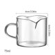 thumbnail image 4 of Naiovety Taza de cristal de 75ml, taza transparente de doble boca para beber café con asa a escala, jarra de viaje, suministros para bebidas y Bar para Juegos de servir café y té Naiovety HA061322-00B, 4 of 6
