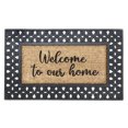 thumbnail image 1 of IH Casa Decor Rubber & Natural Fibers Mat Welcome To Our Home, 1 of 3