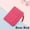 rose red, variant on Business Card Case Coin Bag PU Leather Card Holder Purse Wallet BROWN