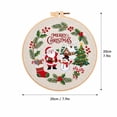 thumbnail image 2 of Christmas Needlepoint and Embroidery Craft Kit Featuring Classic Seasonal Motifs and Premium Threads, 2 of 3