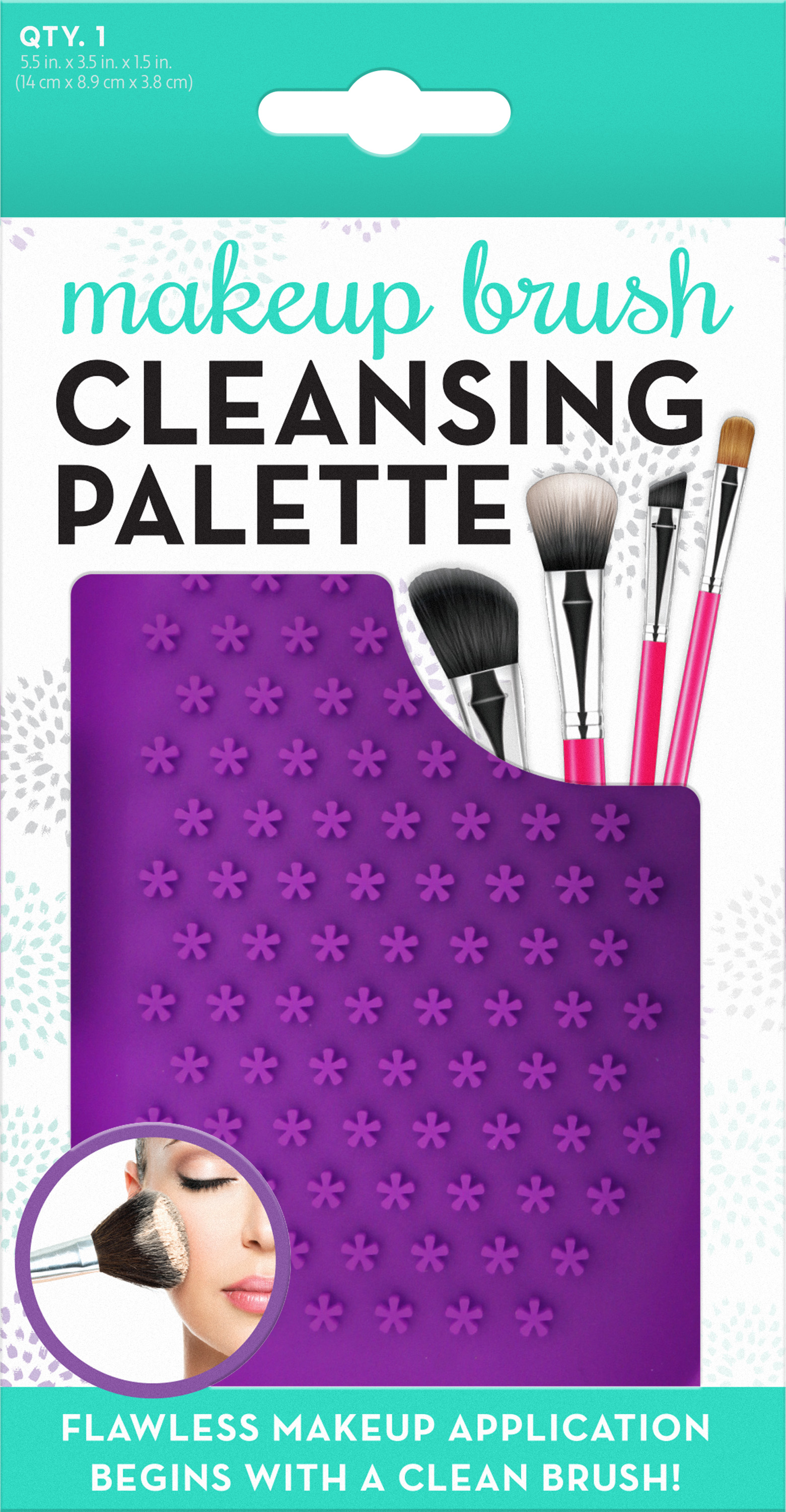 Schroeder & Tremayne Makeup Brush Cleansing Palette, 3.5 in. x 5.9 in.