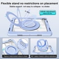 thumbnail image 4 of XYX Case for iPad Air 13 inch M3 2025/iPad Air 13 inch M2 2024 Shockproof Cover with 360 Rotating Stand, Slim Lightweight with Pencil Holder Protective Case, Blue, 4 of 5