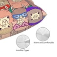 thumbnail image 3 of Honeii Cute Lamas Print Pillow Cases,Plush Throw Pillow Covers,Decorative Pillowcase for Sofa, Couch, Living Room-20"x30", 3 of 6