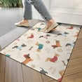 thumbnail image 4 of Dachshund Door Rugs,Washable Non Slip Door Mats Indoor,Decorative Door Mats,Entry Mat Indoor for Entrance,Bedroom,Kitchen,Bathroom,17"x30", 4 of 6
