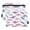 Colorful Cute Dolphin, variant on Colorful Cute Dolphin 2 Pack Pencil Pouch for 3 Ring Binder Smooth Zipper Folders with Pockets Clear Window Pencil Case