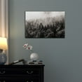 thumbnail image 3 of wall26 Canvas Wall Art - Misty Forest in Black and White - Gallery Wrap Modern Home Art | Ready to Hang - 12x18 inches, 3 of 4