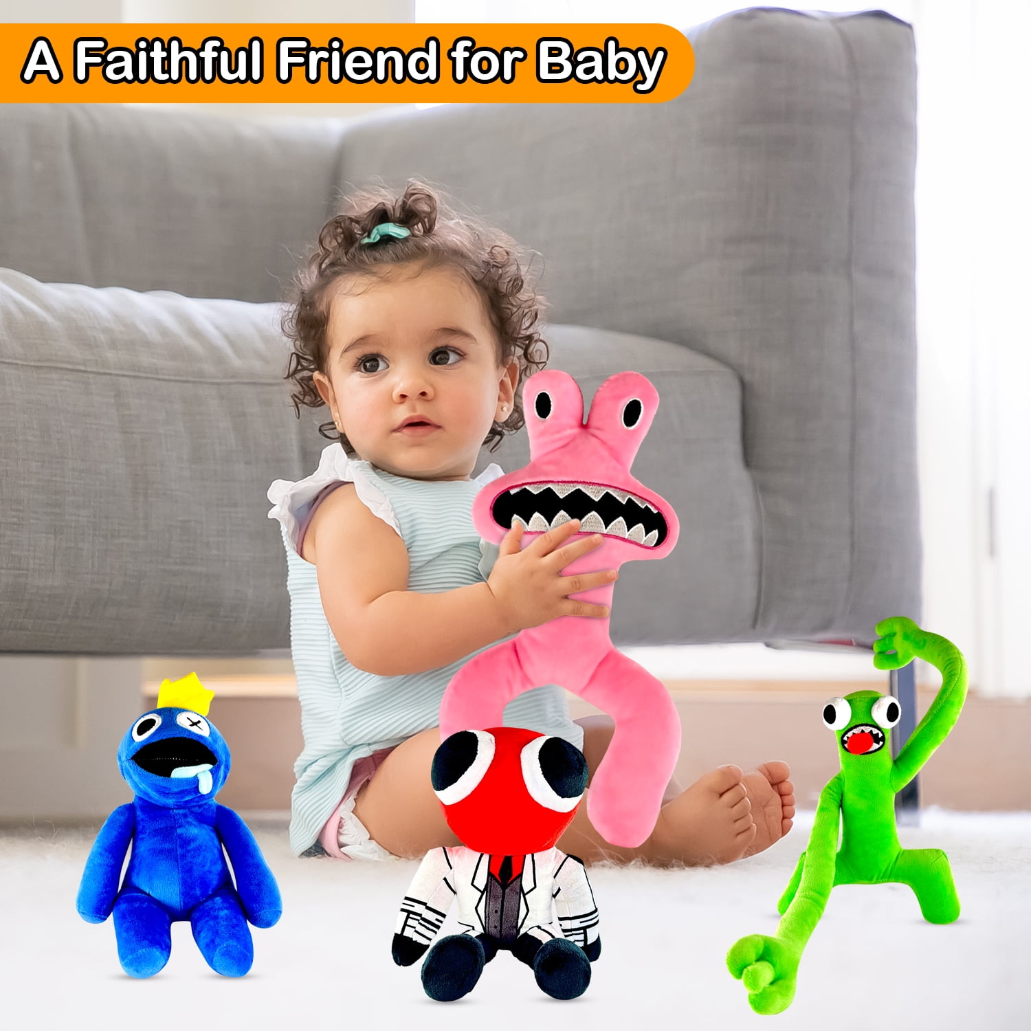 TwCare Rainbow Friends 3 Pack Plush Toy, Soft Stuffed Animal