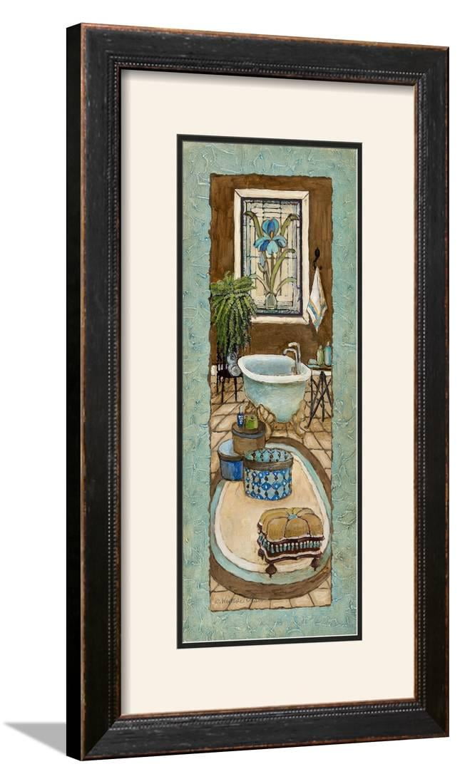 Baine De Blue Ii Framed Art Print Wall Art By Charlene Winter Olson 16x28 Walmart Com Walmart Com