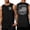Black, variant on Men's Freedom Patriotic Tank Top with USA Flag Graphic and Sleeveless Design Featuring Double-Sided Print for Independence Day 2026 Memorial Day Gym Workouts Beach Days Wine XXL