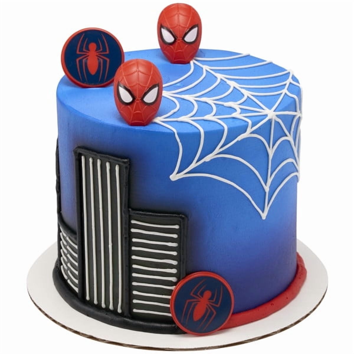 Spider-Man Cupcake Rings Toppers 12 Pack