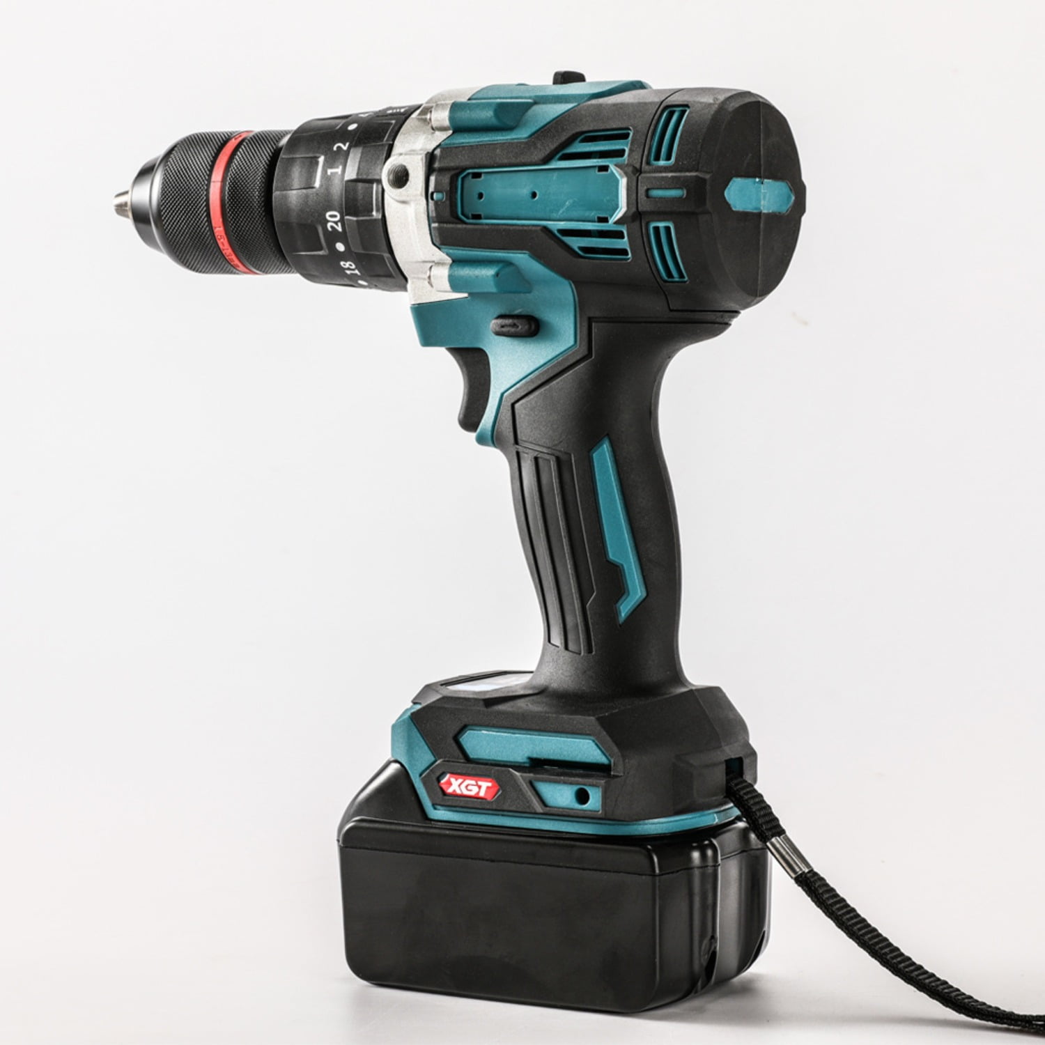 【2-Speed Brushless Drill】13mm Cordless Impact Drill-High Power Lithium-Ion Electric Drill for Ice/Concrete/Metal,Rechargeable Pistol Grip Design