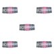 thumbnail image 1 of Uñas postizas Soidarity 24 piezas puntas para mujeres niñas negro rosa rojo Type2 NO2, 1 of 6