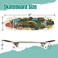 thumbnail image 2 of 31'' Complete Skateboard 7 Layer Canadian Maple Double Kick Deck Skateboards Japanese old dragon tattoo for arm Hand drawn Dragon peony flower Skate Board for Beginner Adult Gifts, 2 of 5