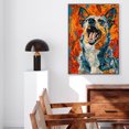 thumbnail image 5 of Hudo Funny Scream Australian Shepherd Dog Poster Wall Art Decor Australian Shepherd Dog Canvas Wall Art - Vintage Decor - Gifts For Dad, 5 of 5