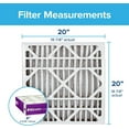 thumbnail image 2 of Filtrete DP02DC-4 AC Furnace Air Filter Allergen, Bacteria & Virus, 20x20x4, White, 2 Count, 2 of 6
