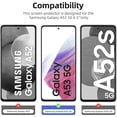 thumbnail image 3 of fafa-3 Pack Conçu pour Samsung Galaxy A53 5G Protecteur d'Écran en Verre Trempé, Compatible avec Étui Anti-Rayures, Sans Bulles, Ultra Résistant, 3 of 4
