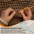 thumbnail image 5 of REGALWOVEN Aluminum Crochet Hook US Size Knitting Needles for DIY Craft Yarn Blue 5mm, 5 of 5