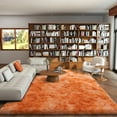 thumbnail image 5 of Socofuz 8x10ft Tie-dye Orange Large Non-Slip Fluffy Rug, Super Soft Plush Modern Indoor Plush Carpet for Bedrooms, Children's Rooms, Nurseries, Home Decor, 5 of 8