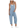 thumbnail image 1 of Combinaison d'Été Décontractée pour Femmes Sans Manches Ample Confortable avec Poches pour un Style Sans Effort, 1 of 5
