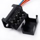thumbnail image 2 of Portafusibles de 4 vías y 2 entradas Tablero de fusibles de circuito estándar con cable de 15 cm para camión de triciclo marino para barco de automóvil (fusible no incluido), 2 of 5