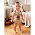 thumbnail image 4 of RUINIXCW Newborn Baby Boy Girl My First Football Season Outfit Romper Overalls Infant Boys Girls Clothes Rugby Embroidery Backless Sleeveless Bodysuit, 4 of 10