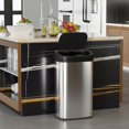 thumbnail image 3 of FDW BestOffice 22 Gallons Automatic Sensor Large Kitchen Trash Can, Stainless Steel, Touchless Garbage Bin, Lid for Kitchen, Home, 3 of 7