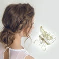 thumbnail image 2 of Unique Bargains Fashion Butterfly Small Clip Hairdo Clip for Women 6 Pcs Gold Tone Pink Yellow, 2 of 5